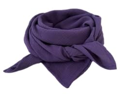 Glückspilz I Musselin Tuch Damen | Musselin Schal Damen | 130 x 130 cm | Schals & Tücher für Damen | Baumwolle | Musselintuch | XXL | LILA von Glückspilz-Shop