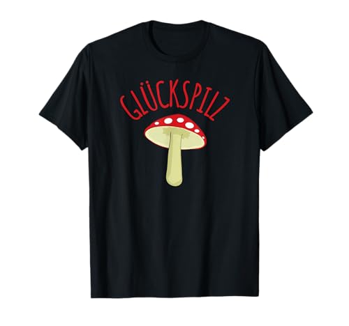 Glückspilze Fliegenpilz T-Shirt, Herren, Schwarz, S von Glückspilze
