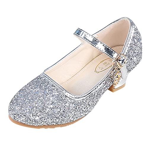 Ballerinas Mädchen Schuhe Pailletten Kristall Prinzessin Schuhe mit Absatz Kleinkind Schuhe Tanzschuhe Ballerina Schuhe Kinder Abendschuhe Glitzer Ballerina Hochzeit Schuhe Pumps Mädchen Geschenk von Glücksvogel