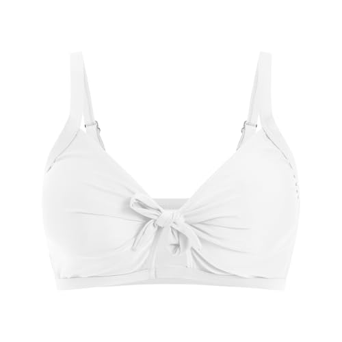 Bikini BH Damen Bademoden Bikini Oberteil Große Brüste Push up Crossover Bikinis Top Gepolstert Swimsuit Bra Trocknend Padded Swim Oberteil Wickeloptik Bikinioberteil Rückenfreies Strand Swimsuits von Glücksvogel