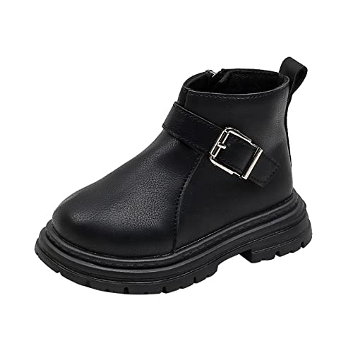 Glücksvogel Mädchen Stiefel Wasserdicht Kurzschaft Stiefeletten Winterstiefel Warm Kinder Jungen Winterschuhe Schneestiefel HerbstStiefel mit Reißverschluss Niedriger Absatz Schuhe Winter Boots von Glücksvogel