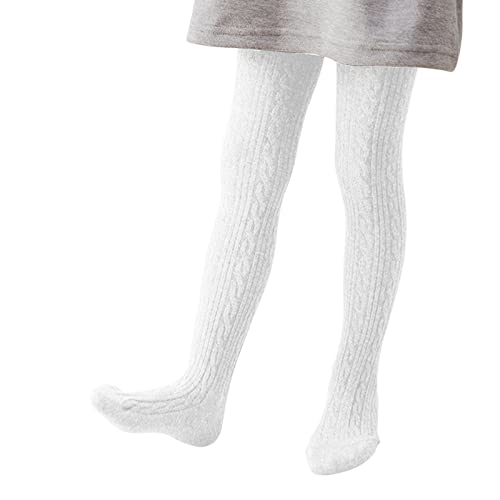 Kinder Strumpfhosen Baumwolle Mädchen Jungen Strickstrumpfhose Winter Gefütterte Pantyhose Winter Warme Leggings Tights Socken Krabbelstrumpfhose Stoppersocken mit Zopfmuster für Kinder Winter von Glücksvogel