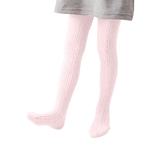 Kinder Strumpfhosen Baumwolle Mädchen Jungen Strickstrumpfhose Winter Gefütterte Pantyhose Winter Warme Leggings Tights Socken Krabbelstrumpfhose Stoppersocken mit Zopfmuster für Kinder Winter von Glücksvogel