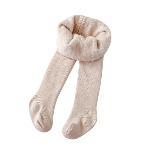 Mädchen Baby Thermo Strumpfhosen Thermo Verdicken Strickstrumpfhose Baumwolle Warm Gefüttert Thermostrumpfhose Winter Leggings Kinderstrumpfhose Blickdichte Strumpfhosen Weiche (Khaki, 6-12 Months) von Glücksvogel