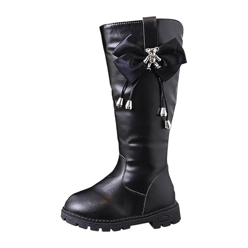 Mädchen Lange Stiefel Hohe rutschfeste Gummischuhe Bequeme Kniehohe Gummistiefel Wasserdicht Westernstiefel Blockabsatz Langschaft Stiefel rutschfeste Winterstiefel Plateaustiefel Reitstiefel Boots von Glücksvogel
