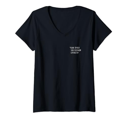 Damen Kann Spuren von Glühwein enthalten Weihnachtsmarkt Hipster T-Shirt mit V-Ausschnitt Damen Kann Spuren von Glühwein enthalten Weihnachtsmarkt Hipster T-Shirt mit V-Ausschnitt von Glühwein Weihnachtsmarkt Weihnachten Christmas