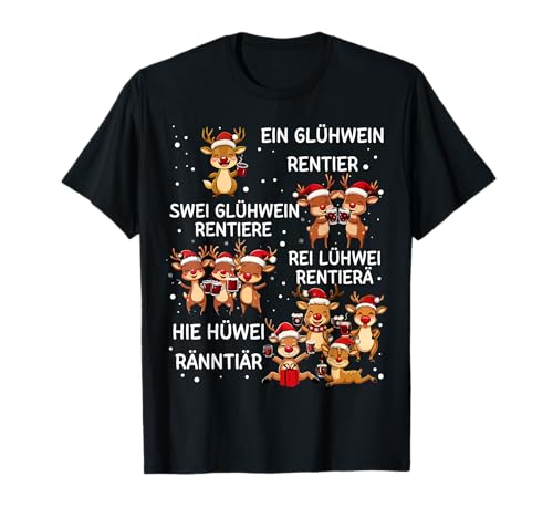 Weihnachten Tshirt Herren Glühwein Rudolph lustiges Rentier T-Shirt Weihnachten Tshirt Herren Glühwein Rudolph lustiges Rentier T-Shirt von Glühwein Weihnachtsshirt Männer Geschenke für Ihn