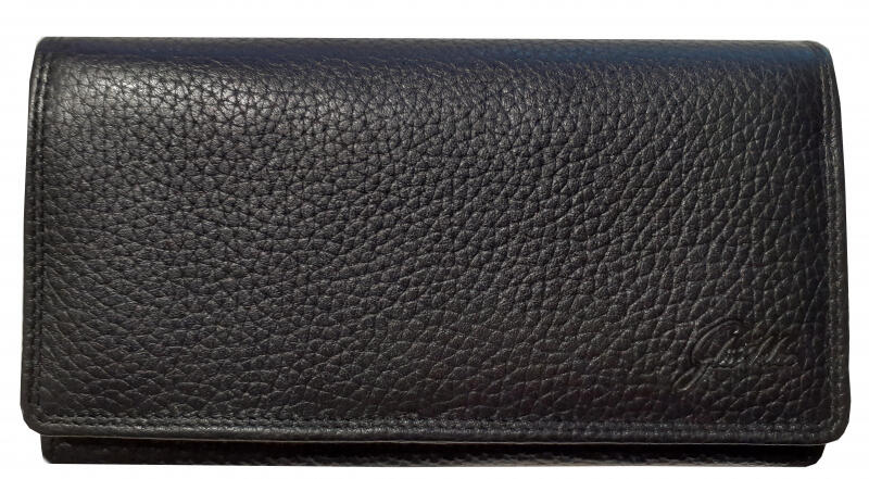 Glüxklee - Glüxklee Damenbörse mit RFID echt Leder schwarz Schwarz von Glüxklee