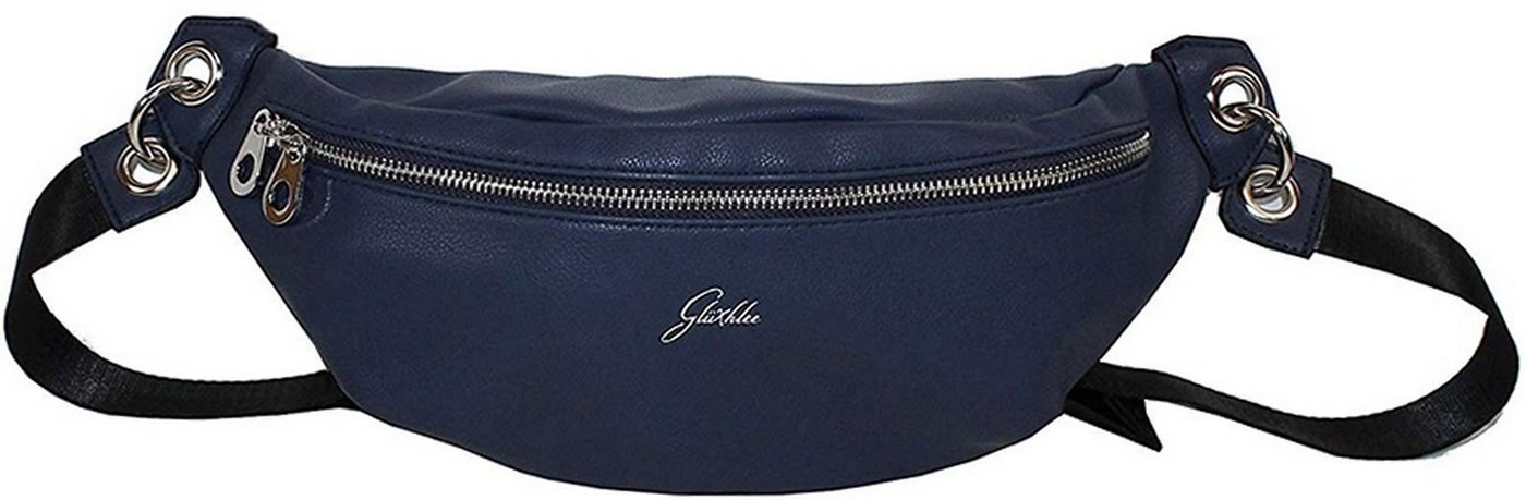 Glüxklee Gürteltasche Glüxklee Gürteltasche Bauchtasche navy (Gürteltasche, Gürteltasche), Damen, Jugend Gürteltasche Kunstleder, navy, blau, Größe ca. 34cm von Glüxklee