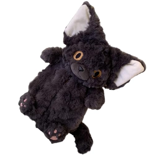 Glugahrif Kätzchen-Federmäppchen, Kätzchen-Federmäppchen,Plushie Briefpapier Federmäppchen | Niedliches Katzen-großes Federmäppchen, multifunktionale Bürobedarf-Organizer-Briefpapierbox von Glugahrif