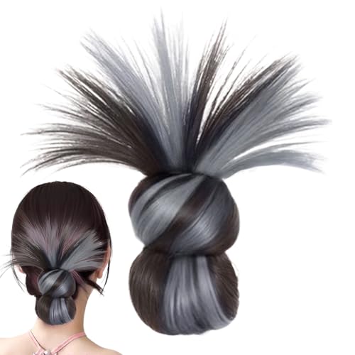 Haarteil mit Clip – Haarverlängerung mit Clip – synthetisches Haarteil mit Federeffekt für Frauen Mädchen Alltag Abend Event von Glugahrif