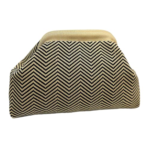 Häkeltasche Für Damen | Reisebeutel Rundform - Leichte Clutch Geldbörse Für Abend Freizeit Hochzeit Reiseaccessoire von Glugahrif