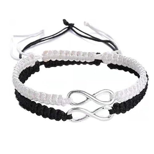 Infinity Symbol Friendship Armband, Infinity Friendship Bracelets | Abstandsanpassungsarmbänder - Nummer 8 Form Infinity Jewelry, Freundschaftsversprechen, Mädchen handgefertigtes Geflecht, verstellba von Glugahrif