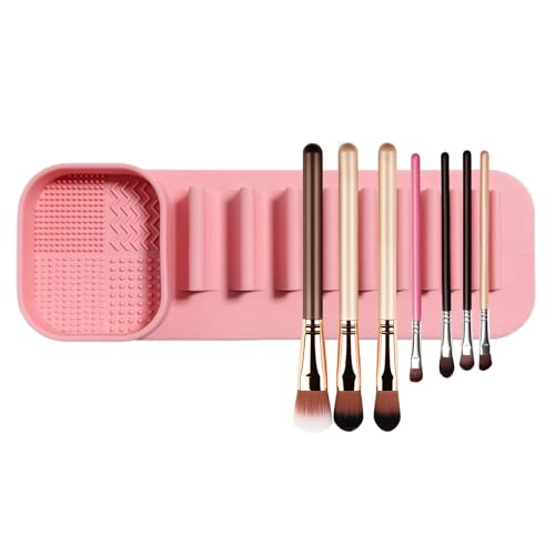 Make-up-Pinsel Trockner | Wandaufbewahrung aus weichem Silikon für Kosmetikwerkzeuge – leichter und praktischer Organizer für Make-up-Pinsel – täglicher Gebrauch für Frauen und Mädchen von Glugahrif