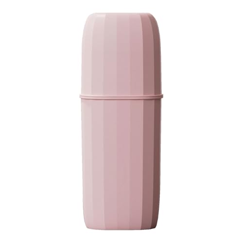 Tragbarer Zahnbürstenhalter, Reise-Zahnbürstenetui – tragbarer Zahnbürstenbehälterschutzdeckel | Staubdichter Organizer für das Camp,, Rosa, Se référer au descriptif, Siehe Beschreibung von Glugahrif