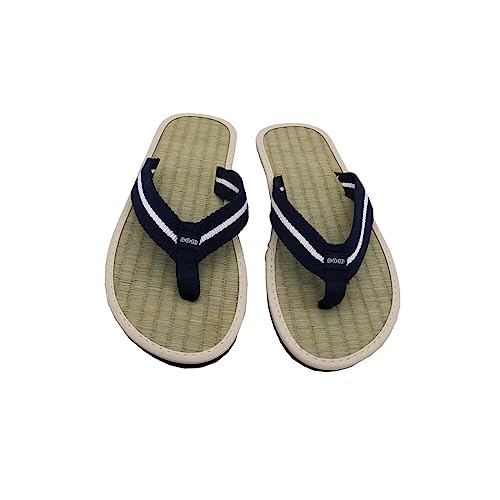 Gluhbirnen Unisex Bambus Flip Flops, Einfache, Flache, Rutschfeste Hausschuhe, Strohpantoffeln, Zehentrenner, Modische Flip Flops aus Stroh, Schweißfeste Strandsandalen, Blau, 39 Gluhbirnen Unisex Bambus Flip Flops, Einfache, Flache, Rutschfeste Hausschuhe, Strohpantoffeln, Zehentrenner, Modische Flip Flops aus Stroh, Schweißfeste Strandsandalen, Blau, 39 von Gluhbirnen