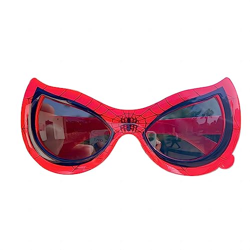 Kinder Spider Sonnenbrille für Reisen und Outdoor Gebrauch, mit 100% UV-Schutz für Ihren kleinen Helden (Rot) von Glurak