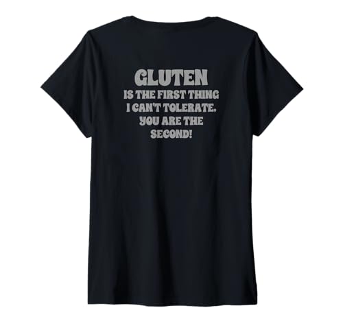 Damen Gluten ist das Erste, was ich Nicht tun kann T-Shirt mit V-Ausschnitt Damen Gluten ist das Erste, was ich Nicht tun kann T-Shirt mit V-Ausschnitt von Gluten