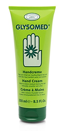 Glysomed Handcreme für trockene Haut 250 ml Tube intensive Formel mit Bisabolol aus Kamille reichhaltig feuchtigkeitsspendend für rissige Hände zieht gut ein von Glysomed