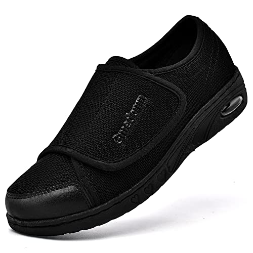 Gmedonm Damen breite Schuhe mit verstellbarem Leichtgewicht für Diabetiker, Ödeme, Plantarfasziitis, Ballenzehen, Arthritis, geschwollene Füße, Luftkissen, Unterseite, Mast und Verbreiterung älterer Gmedonm Damen breite Schuhe mit verstellbarem Leichtgewicht für Diabetiker, Ödeme, Plantarfasziitis, Ballenzehen, Arthritis, geschwollene Füße, Luftkissen, Unterseite, Mast und Verbreiterung älterer von Gmedonm