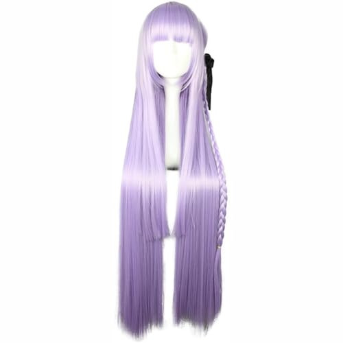 GmfLeX Kyouko Kirigiri Cosplay Perücke Frauen 39 Zoll Lange Licht Lila Party Anime Perücke von GmfLeX