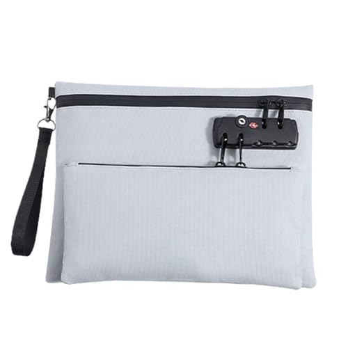 Bag Money Bag mit Vorhängeschloss | Doppelschicht -Geldbeutel mit Vorhängeschloss | Mode für Cash Lucchetus für Frauenpässe, Notariellvorrat, Bank, sichere Einzahlung über von Gmokluytw