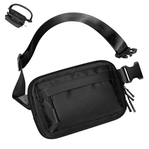 Gmokluytw Hüfttasche für Herren, wasserdichter Hüftrucksack, wasserdichte Hüfttasche mit verstellbarem Streifen, Lauf-Handytasche, Hüfttasche, Schwarz , Refer to description, Unisex von Gmokluytw