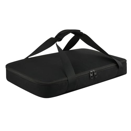 Gmokluytw Pizzatasche | wiederverwendbare Einkaufstasche | Kühler faltbarer Picknickkorb, Thermo-Dessert-Tablett, Lunch-Tasche, tragbare Lebensmittel-Liefertasche für Camping, Schwarz , Refer to von Gmokluytw