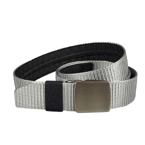 Gmokluytw Reisegürtel, Geldbeutel, Gürtel für Reisen, Gürtel mit Tasche für Bargeld, Diebstahlsicherung für Wertsachen, Sicherheitsgurt, grau, Se référer au descriptif, Siehe Beschreibung von Gmokluytw