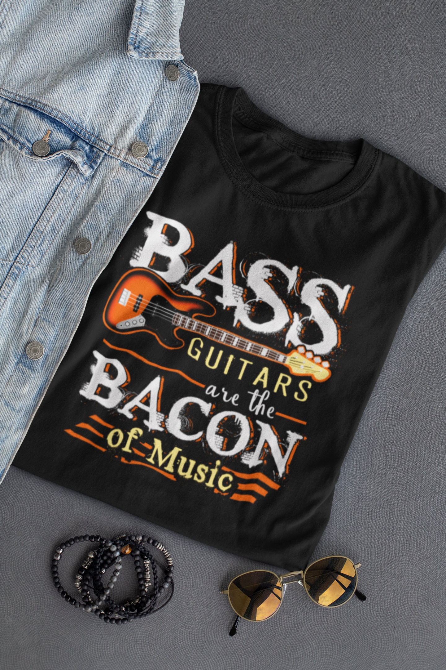 Bass Gitarre T-Shirt Speck Der Musik, Musiker Geschenk Bass Gitarre T-Shirt Speck Der Musik, Musiker Geschenk von GnarlyGator