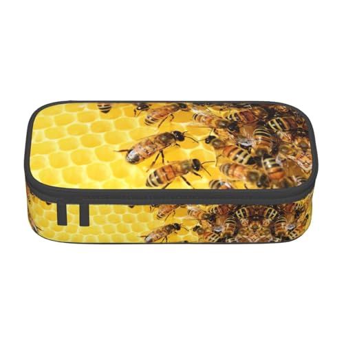 Gnbmvcc Bee Flying Multifunktionale Schreibwarentasche Aufbewahrungstasche Kann Schreibwaren, Kosmetik, Bürobedarf aufbewahren. Gnbmvcc Bee Flying Multifunktionale Schreibwarentasche Aufbewahrungstasche Kann Schreibwaren, Kosmetik, Bürobedarf aufbewahren. von Gnbmvcc
