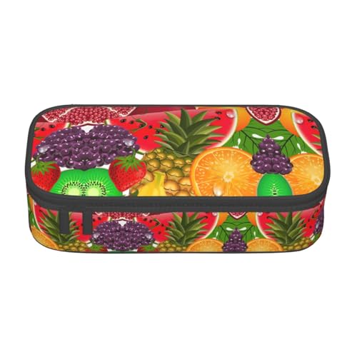 Gnbmvcc Frische saftige Früchte Ananas Beeren Wassermelone Traube Orange Multifunktionale Schreibwaren Tasche Aufbewahrungstasche Kann Schreibwaren, Kosmetik, Bürobedarf aufbewahren. Gnbmvcc Frische saftige Früchte Ananas Beeren Wassermelone Traube Orange Multifunktionale Schreibwaren Tasche Aufbewahrungstasche Kann Schreibwaren, Kosmetik, Bürobedarf aufbewahren. von Gnbmvcc