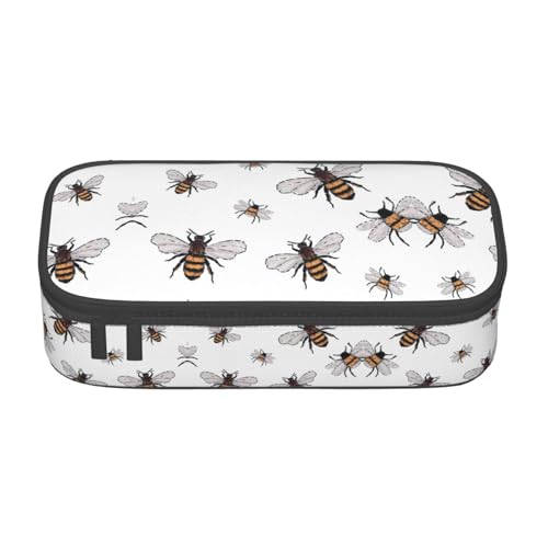 Gnbmvcc Funny Bees Multifunktionale Schreibwarentasche Aufbewahrungstasche Kann Schreibwaren, Kosmetik, Bürobedarf aufbewahren. Gnbmvcc Funny Bees Multifunktionale Schreibwarentasche Aufbewahrungstasche Kann Schreibwaren, Kosmetik, Bürobedarf aufbewahren. von Gnbmvcc