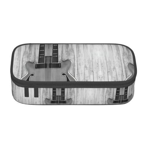 Gnbmvcc Gitarrenbilder auf altem Holz Multifunktionale Schreibwarentasche Aufbewahrungstasche Kann Schreibwaren, Kosmetik, Bürobedarf aufbewahren. Gnbmvcc Gitarrenbilder auf altem Holz Multifunktionale Schreibwarentasche Aufbewahrungstasche Kann Schreibwaren, Kosmetik, Bürobedarf aufbewahren. von Gnbmvcc