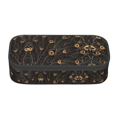 Gnbmvcc Gold Pfauenfeder Multifunktionale Schreibwarentasche Aufbewahrungstasche Kann Schreibwaren, Kosmetik, Bürobedarf aufbewahren. Gnbmvcc Gold Pfauenfeder Multifunktionale Schreibwarentasche Aufbewahrungstasche Kann Schreibwaren, Kosmetik, Bürobedarf aufbewahren. von Gnbmvcc