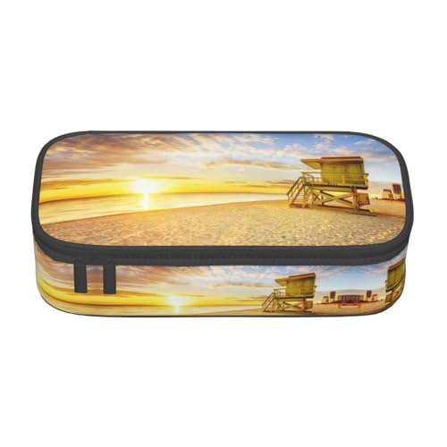 Gnbmvcc Golden Sunset Beach Multifunktionale Schreibwarentasche Aufbewahrungstasche Kann Schreibwaren, Kosmetik, Bürobedarf aufbewahren. Gnbmvcc Golden Sunset Beach Multifunktionale Schreibwarentasche Aufbewahrungstasche Kann Schreibwaren, Kosmetik, Bürobedarf aufbewahren. von Gnbmvcc