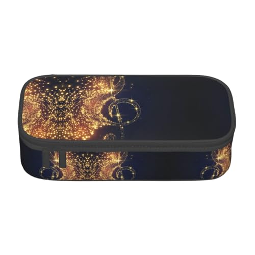 Gnbmvcc Goldene Musiknote mit gefallenem glänzendem Stern Multifunktionale Schreibwarentasche Aufbewahrungstasche Kann Schreibwaren, Kosmetik, Bürobedarf aufbewahren. Gnbmvcc Goldene Musiknote mit gefallenem glänzendem Stern Multifunktionale Schreibwarentasche Aufbewahrungstasche Kann Schreibwaren, Kosmetik, Bürobedarf aufbewahren. von Gnbmvcc