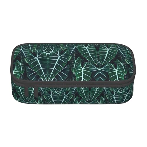 Gnbmvcc Grüne lange Blätter Multifunktionale Schreibwaren Tasche Aufbewahrungstasche Kann Schreibwaren, Kosmetik, Bürobedarf aufbewahren. Gnbmvcc Grüne lange Blätter Multifunktionale Schreibwaren Tasche Aufbewahrungstasche Kann Schreibwaren, Kosmetik, Bürobedarf aufbewahren. von Gnbmvcc