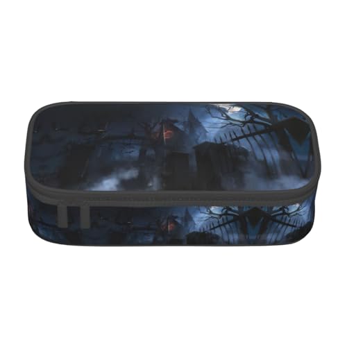 Gnbmvcc Halloween Foggy Night Multifunktionale Schreibwarentasche Aufbewahrungstasche Kann Schreibwaren, Kosmetik, Bürobedarf aufbewahren. Gnbmvcc Halloween Foggy Night Multifunktionale Schreibwarentasche Aufbewahrungstasche Kann Schreibwaren, Kosmetik, Bürobedarf aufbewahren. von Gnbmvcc