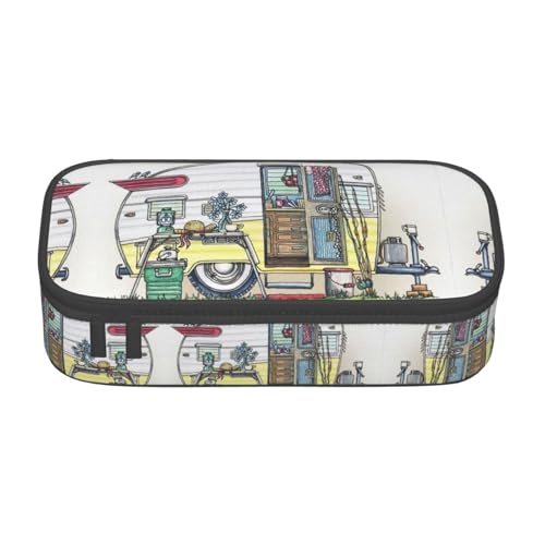 Gnbmvcc Happy Campers Multifunktionale Schreibwarentasche Aufbewahrungstasche Kann Schreibwaren, Kosmetika, Bürobedarf aufbewahren. Gnbmvcc Happy Campers Multifunktionale Schreibwarentasche Aufbewahrungstasche Kann Schreibwaren, Kosmetika, Bürobedarf aufbewahren. von Gnbmvcc