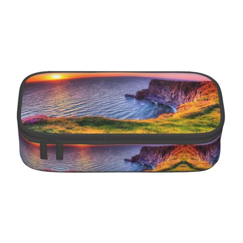 Gnbmvcc Irland Sunset Seascape Multifunktionale Schreibwarentasche Aufbewahrungstasche Kann Schreibwaren, Kosmetik, Bürobedarf aufbewahren. Gnbmvcc Irland Sunset Seascape Multifunktionale Schreibwarentasche Aufbewahrungstasche Kann Schreibwaren, Kosmetik, Bürobedarf aufbewahren. von Gnbmvcc