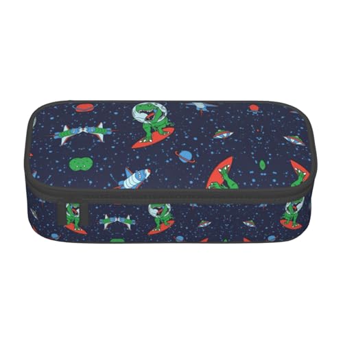 Gnbmvcc Lustige Astronaut Dinosaurier Rakete Multifunktionale Schreibwaren Tasche Aufbewahrungstasche Kann Schreibwaren, Kosmetik, Bürobedarf aufbewahren. Gnbmvcc Lustige Astronaut Dinosaurier Rakete Multifunktionale Schreibwaren Tasche Aufbewahrungstasche Kann Schreibwaren, Kosmetik, Bürobedarf aufbewahren. von Gnbmvcc