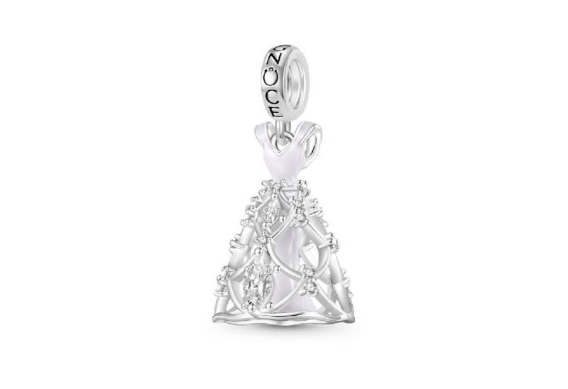 Gnoce Bead Gnoce Charm Anhänger Brautkleid IGC033 Silber von Gnoce