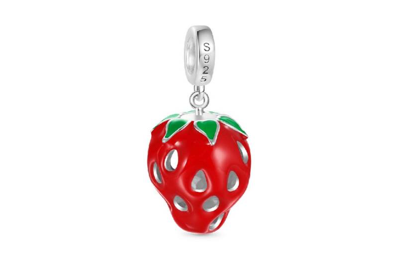 Gnoce Bead Gnoce Charm Anhänger Erdbeere IAC001 Silber von Gnoce