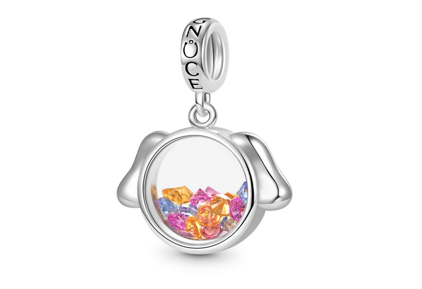 Gnoce Bead Gnoce Charm Anhänger Hund Silber HOC299 von Gnoce