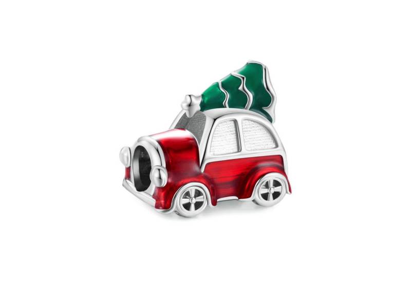 Gnoce Bead Gnoce Charm Auto mit Weihnachtsbaum Silber HOC010 von Gnoce