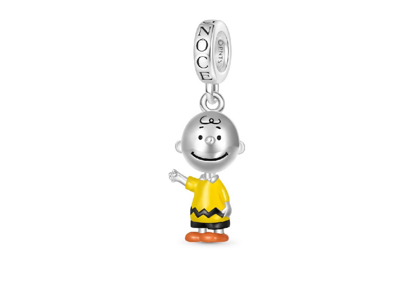 Gnoce Bead Gnoce Charm Charlie Brown IGC058 Silber von Gnoce