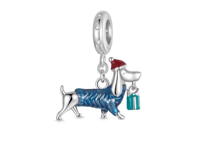 Gnoce Bead Gnoce Charm Dachshund Silber ISP172 von Gnoce