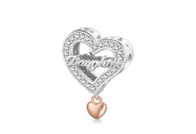 Gnoce Bead Gnoce Charm Daughter Herz HSC082 Silber von Gnoce