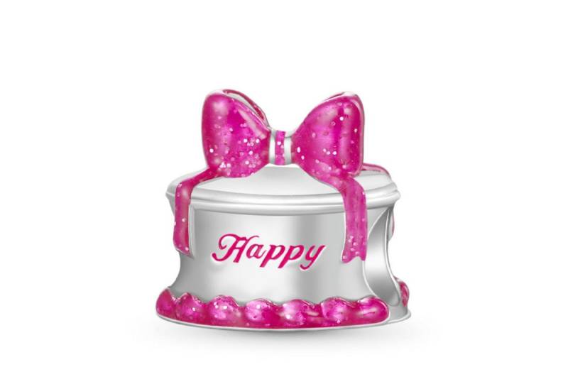 Gnoce Bead Gnoce Charm Geburtstagstorte HYC077 Silber von Gnoce